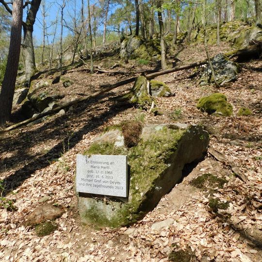 Pomník v údolí jižně od Petrohradu