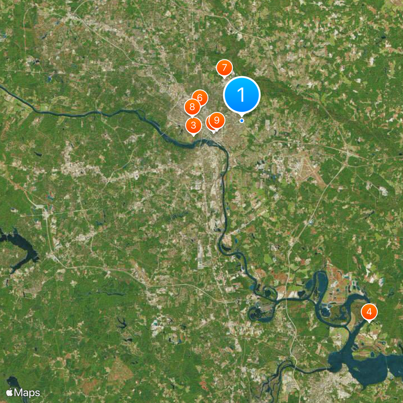 Comté de Henrico Carte