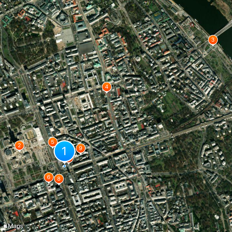 Rotunda PKO in Warsaw Mapa