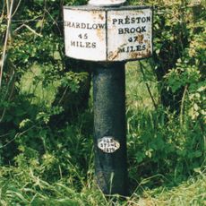 Trent And Mersey Canal Milepost At Sj 9294 3073