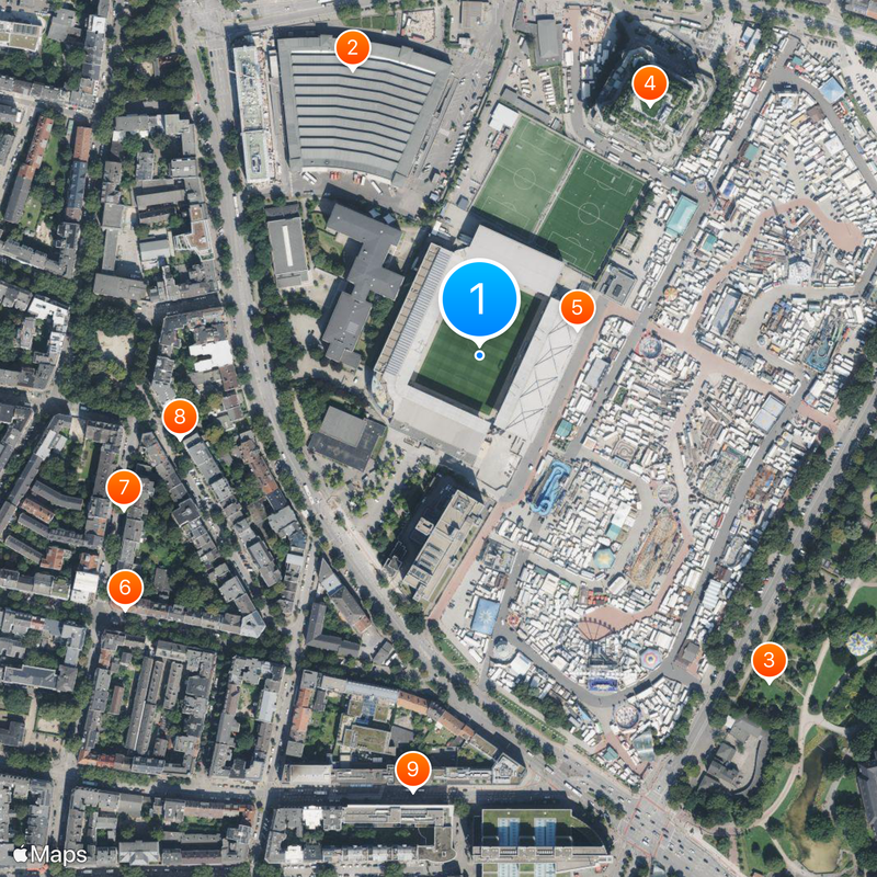 Millerntor-Stadion Map