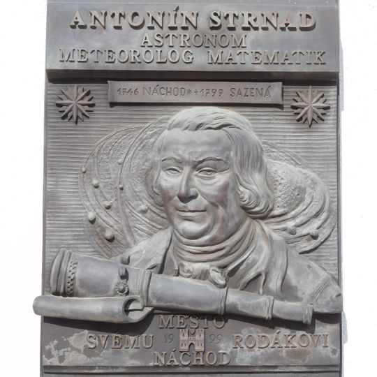 Antonín Strnad memorial plaque
