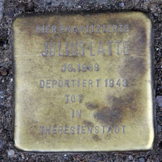Stolperstein für Julius Latte