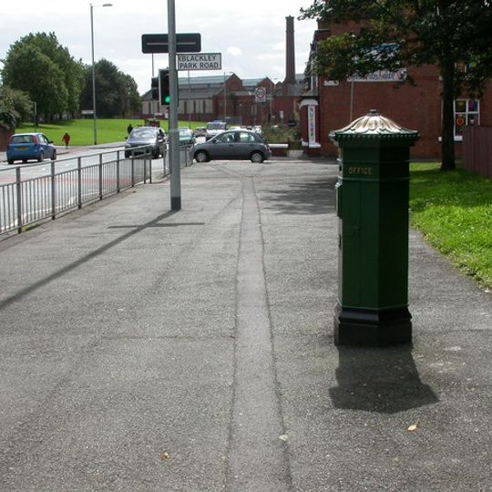 Gpo Pillar Box To West Of Junction With Blackley Park Road