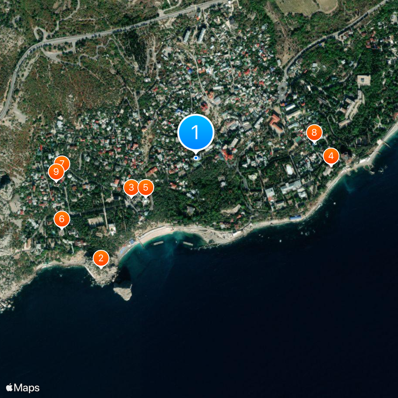 Simeiz Mappa