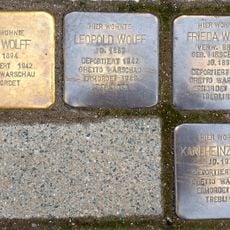 Stolperstein en memoria de Frieda verw. Bruck Wolff