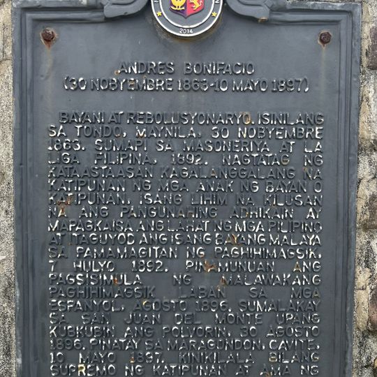 Andres Bonifacio historical marker