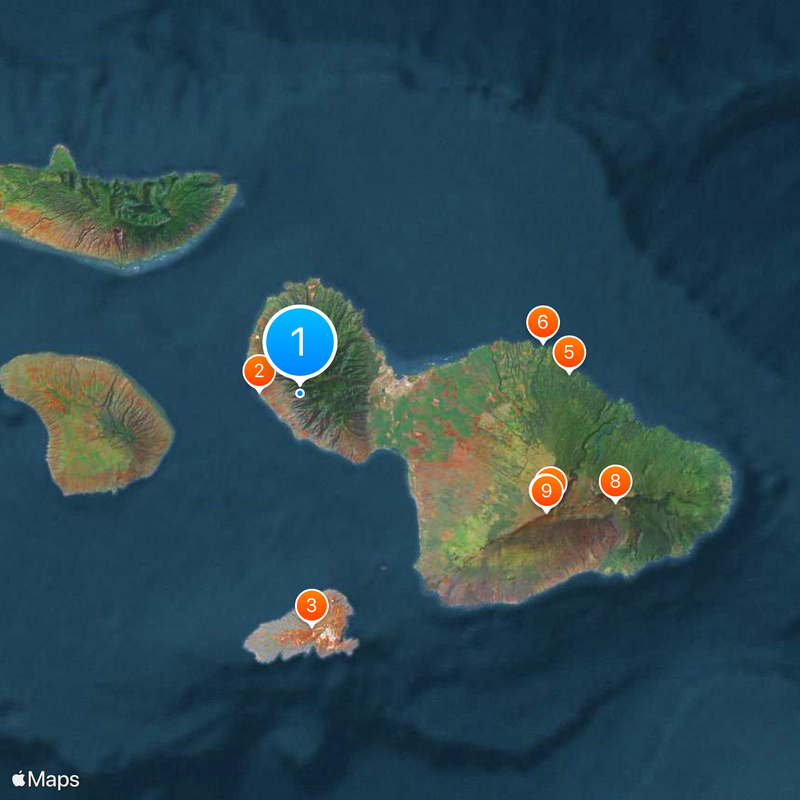 Condado de Maui Mapa