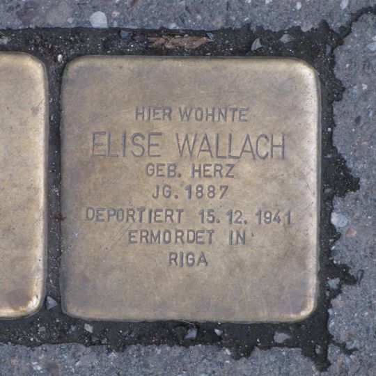 Stolperstein en memoria de Elise Wallach