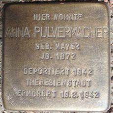 Stolperstein en memoria de Anna Pulvermacher