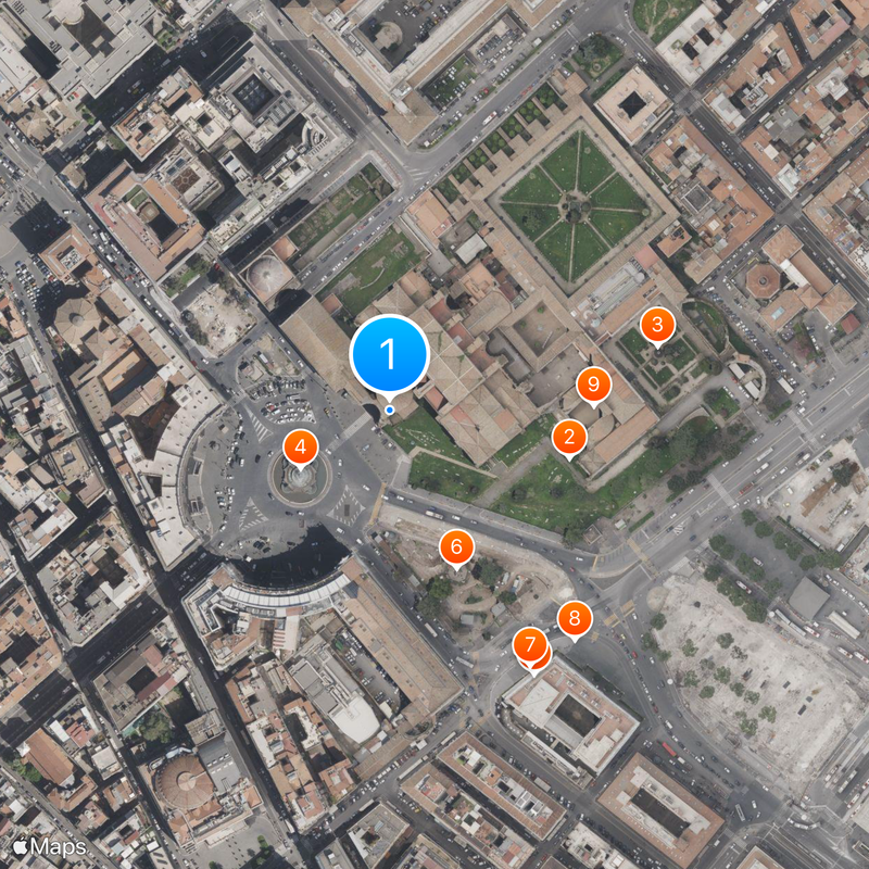 Bazylika Matki Bożej Anielskiej i Męczenników Mapa