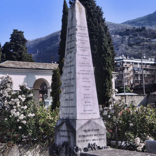 Monument to the victims of the 1883 tragedy
