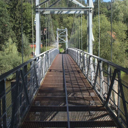 Lávka u jezu Kavalier