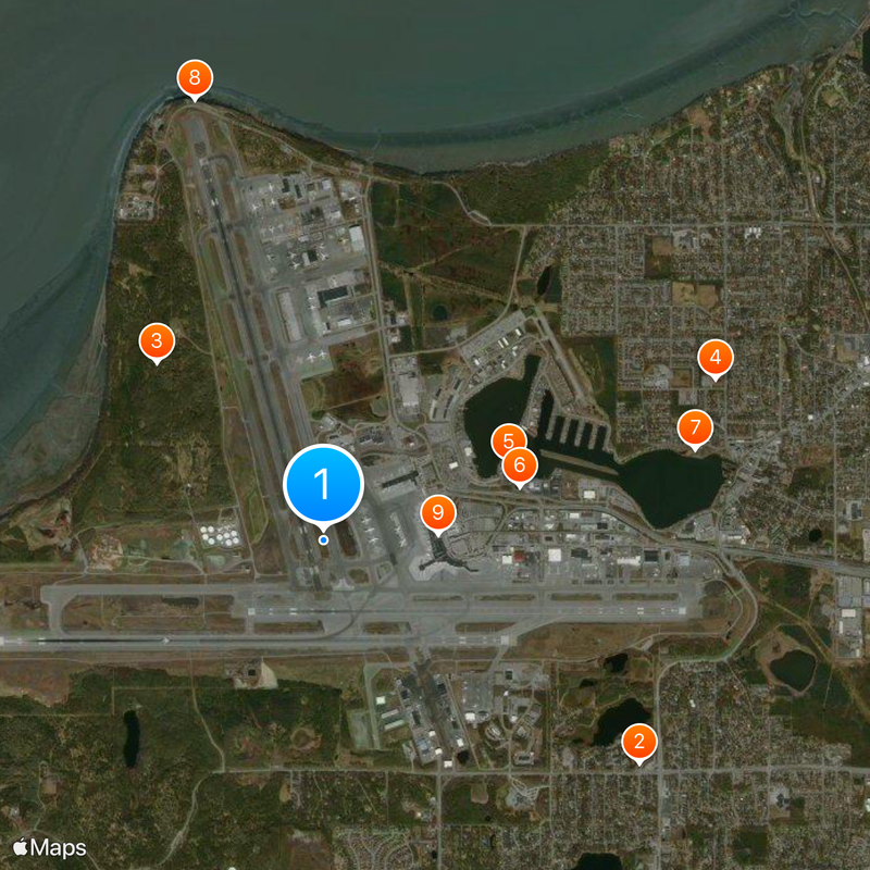 Ted Stevens Anchorage International Airport Map