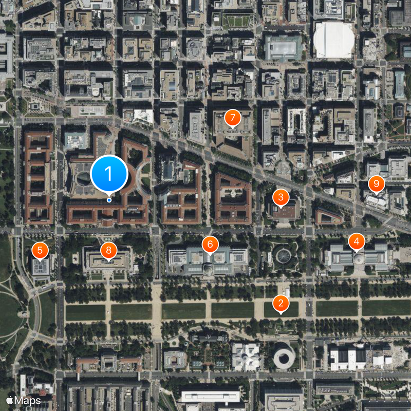Federal Triangle Map