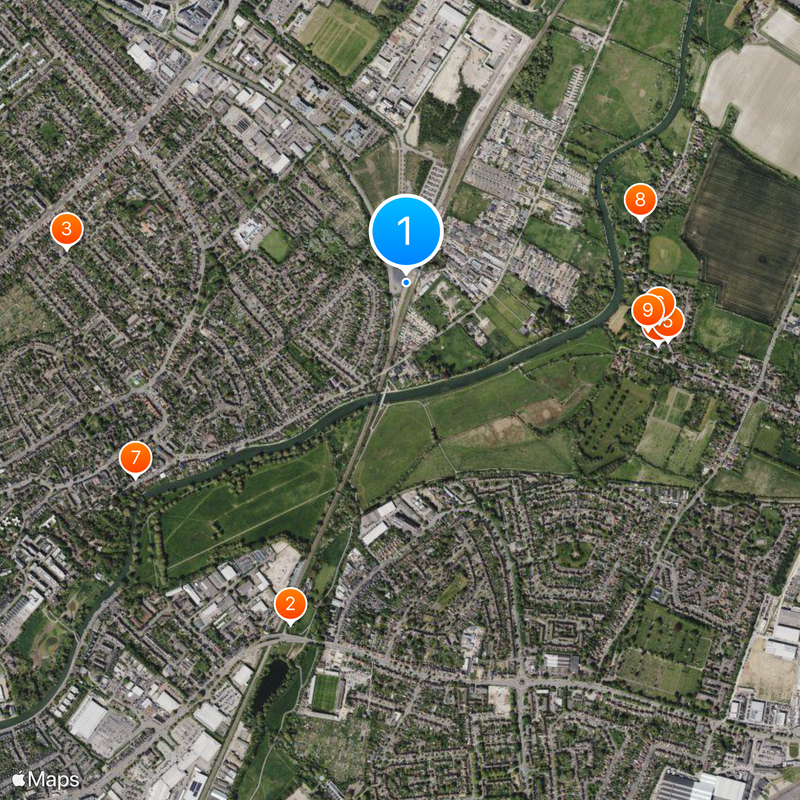 Cambridge North railway station Map
