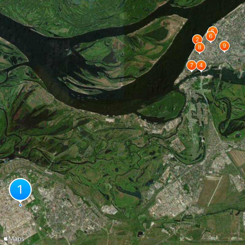 Novokuybyshevsk Map
