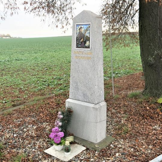 Obrázek svatého Jana Nepomuckého v Bořanovicích