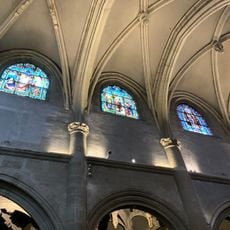 Série de trois verrières figurées de la vie de Saint-Germain-l'Auxerrois