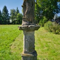 Socha anděla v Kunštátě u Orlického Záhoří