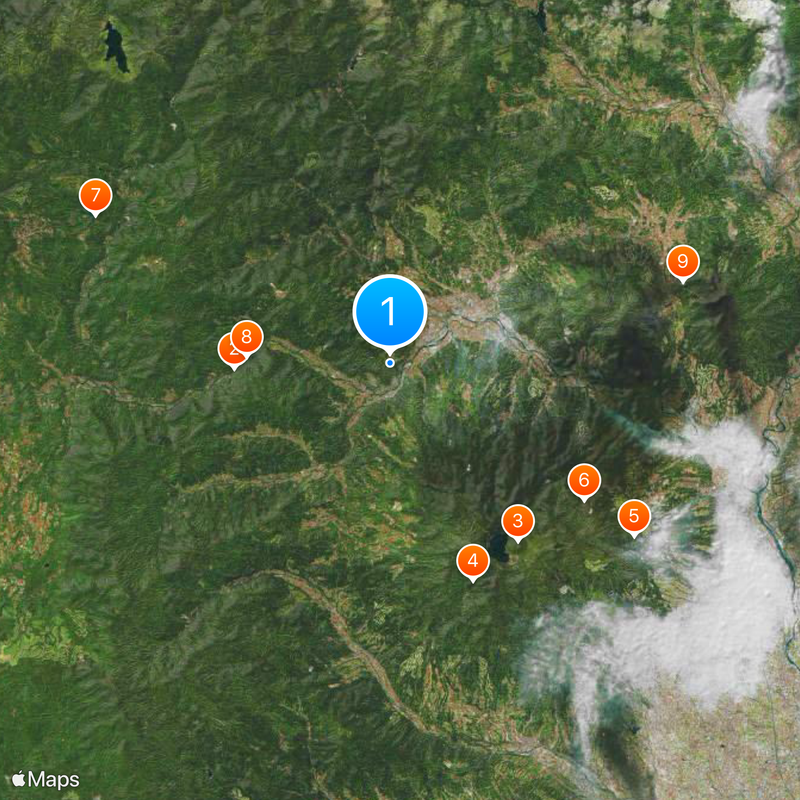 Iwabitsu Castle Mapa