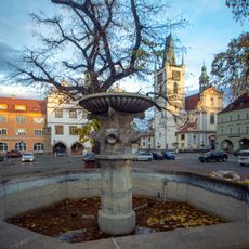 Fountains at Mírové náměstí in Litoměřice