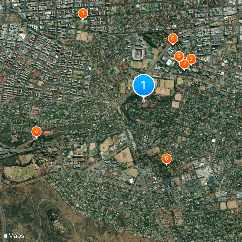 Pretoria Boys High School Map