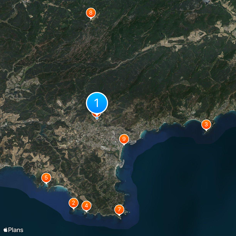 Bormes-les-Mimosas Carte