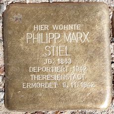 Stolperstein dedicated to Philipp Marx Stiel