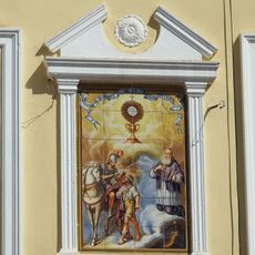 Ceramic panel of Saint Juan de Ribera and Saint Martin