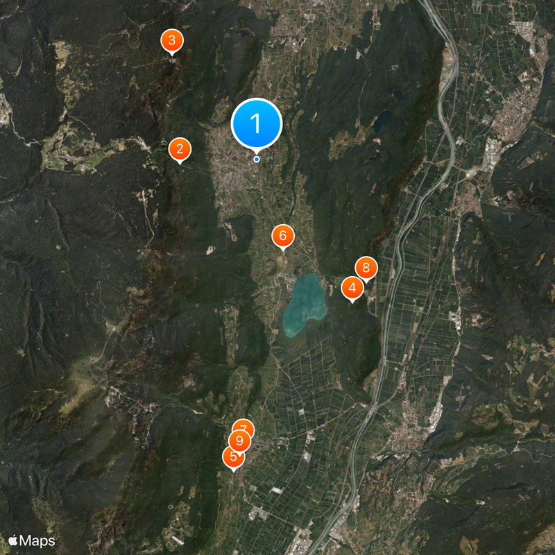 Caldaro sulla Strada del Vino Mappa