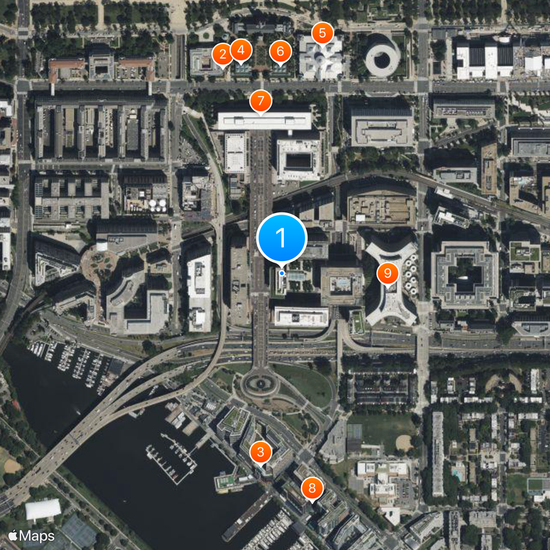 Musée international de l'espionnage Carte