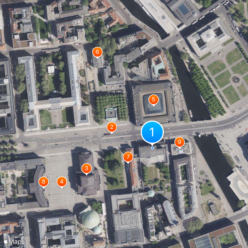 Kronprinzenpalais Mapa