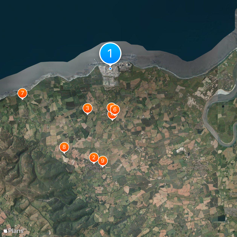 Hinkley Point C nuclear power station Map