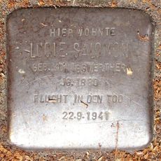 Stolperstein dedicated to Lucie Salomon