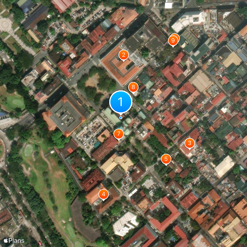 Kathedraal van Manilla Kaart