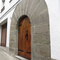 Portal adovellat de l'habitatge al carrer Collsagorga, 97