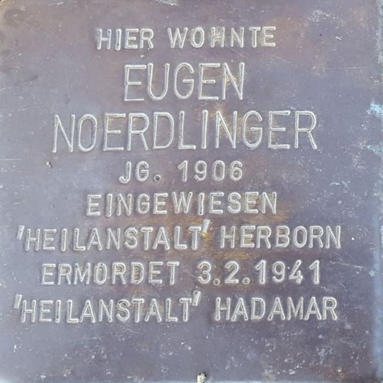 Stolperstein en memoria de Eugen Noerdlinger