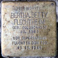 Stolperstein en memoria de Bertha Flechtheim