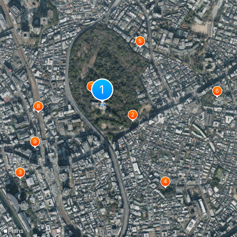 Tokyo Metropolitan Teien Art Museum Map