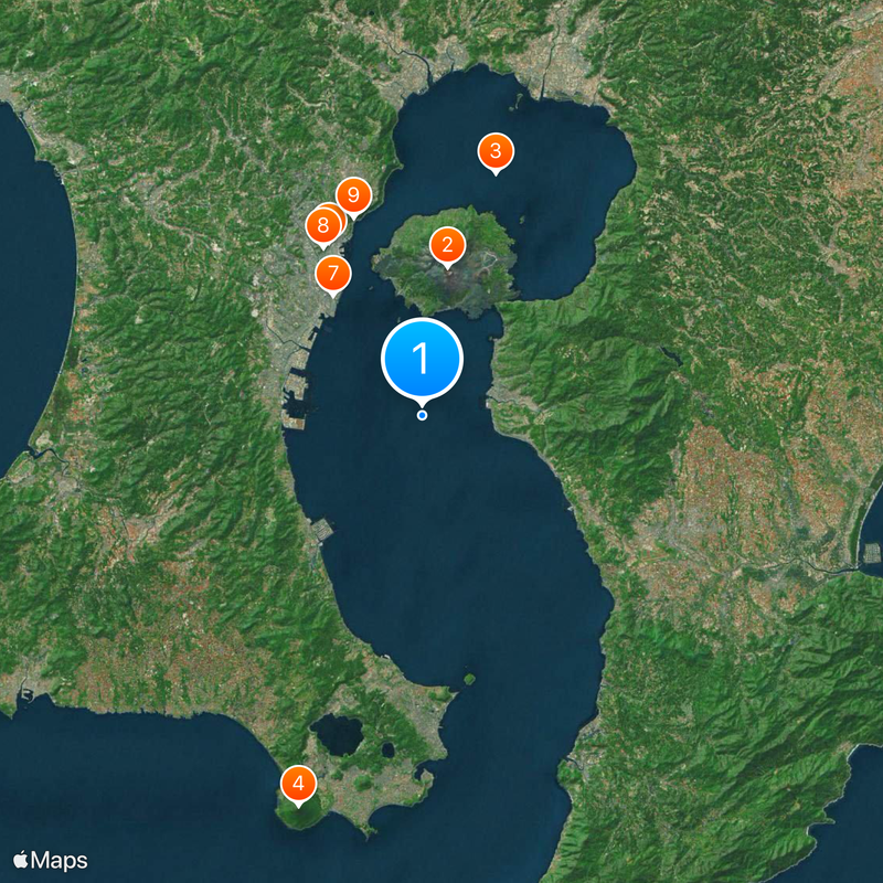 Kagoshima Bay Map
