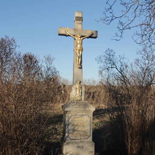 Kříž u silnice 38 u Jakubova u Moravských Budějovic