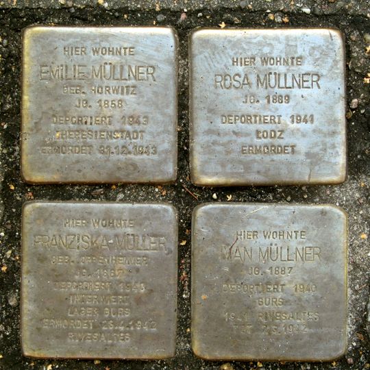 Stolperstein dedicated to Emilie Müllner