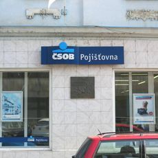 Pamětní deska padlému dragounovi Jordanovi 30.8.1813 v Dlouhé ulici v Ústí nad Labem