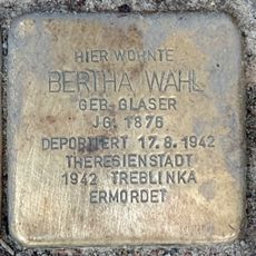 Stolperstein dedicated to Bertha Wahl