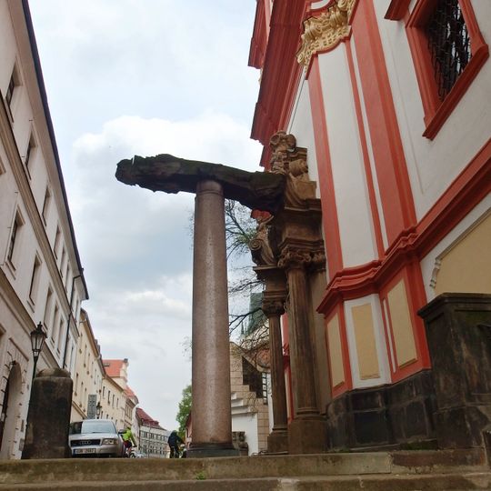 Sloup na Jezuitských schodech v Litoměřicích