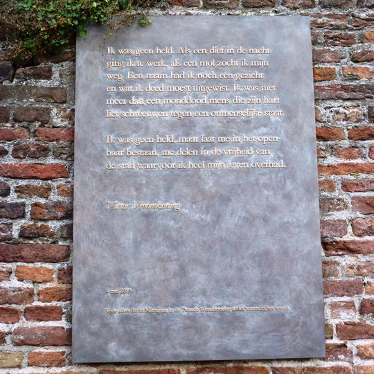 Plaquette voor het Nijmeegs Verzet