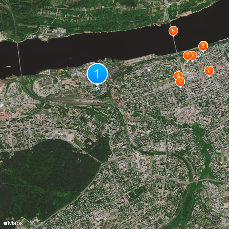 Perm State University Map