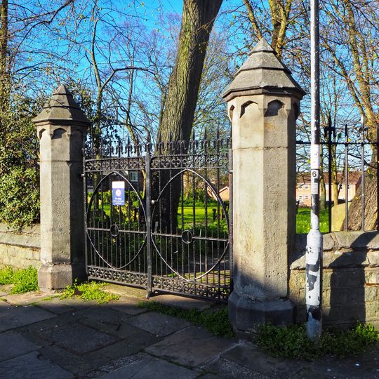 Gates, Walls And Railings To Former Churchyard Of St Mary Bishophill Senior  Wall Bounding Former Churchyard Of St Mary Bishophill Senior