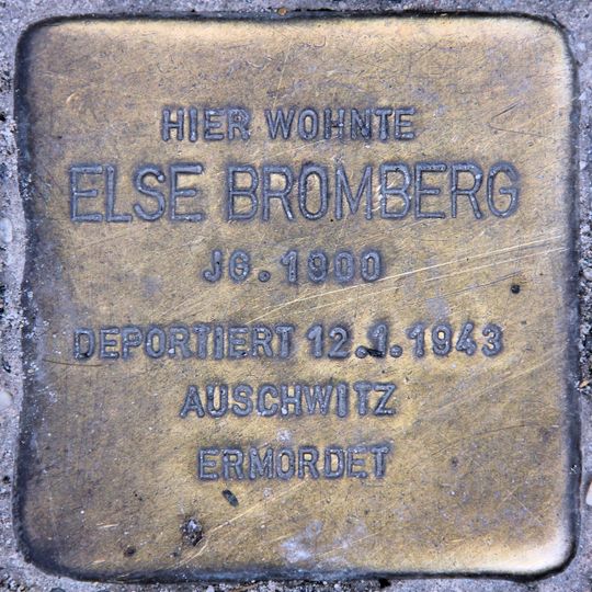 Stolperstein dedicated to Else Bromberg
